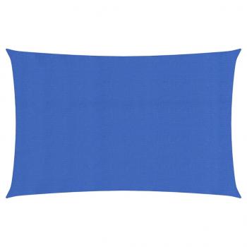 ARDEBO.de - Sonnensegel 160 g/m² Rechteckig Blau 4x7 m HDPE