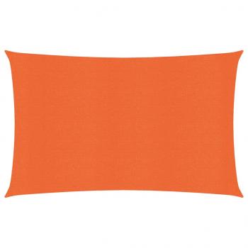 ARDEBO.de - Sonnensegel 160 g/m² Rechteckig Orange 5x7 m HDPE
