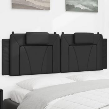 ARDEBO.de - Kopfteil-Kissen Schwarz 160 cm Kunstleder