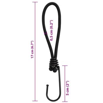 Spanngummis mit Haken 50 Stk. 17 cm