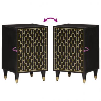 Badschrank 38x33x58 cm Massivholz Mango