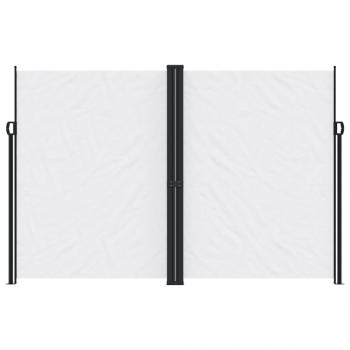 Seitenmarkise Ausziehbar Weiß 220x1000 cm