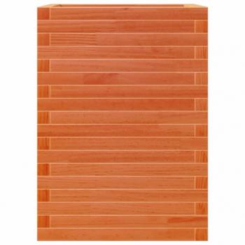 Pflanzkübel Wachsbraun 50x50x68,5 cm Massivholz Kiefer