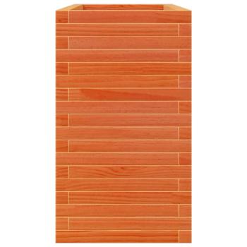 Pflanzkübel Wachsbraun 90x40x68,5 cm Massivholz Kiefer