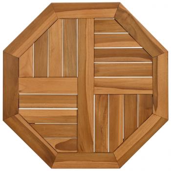ARDEBO.de - Tischplatte 50x50x2,5 cm Achteckig Massivholz Teak