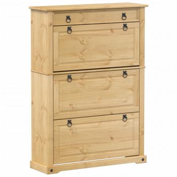 Schuhschrank Corona 99x32x138 cm Massivholz Kiefer
