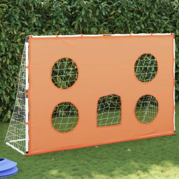 ARDEBO.de - Fußballtor für Kinder mit Zielmatte und Ball 182x62x118 cm