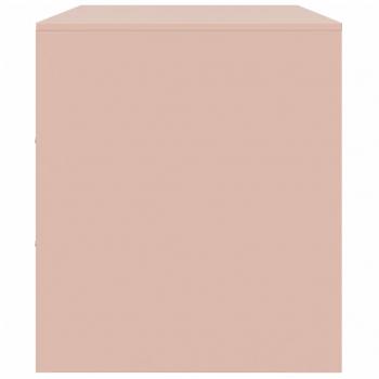 TV-Schränke 2 Stk. Rosa 67x39x44 cm Stahl