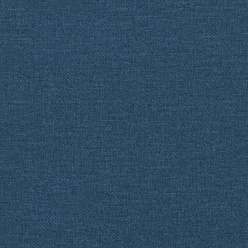 Bett mit Matratze Blau 140x190 cm Stoff