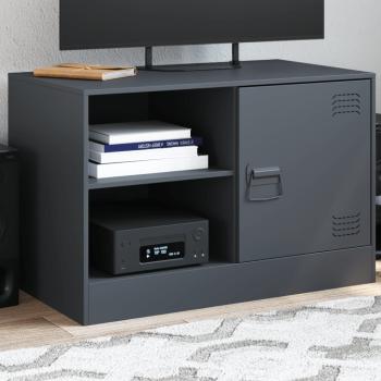 ARDEBO.de - TV-Schrank Anthrazit 67x39x44 cm Stahl