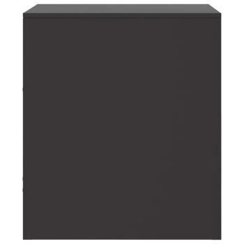 Nachttische 2 Stk. Schwarz 34,5x39x44 cm Stahl