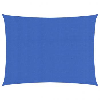 ARDEBO.de - Sonnensegel 160 g/m² Rechteckig Blau 3,5x4,5 m HDPE