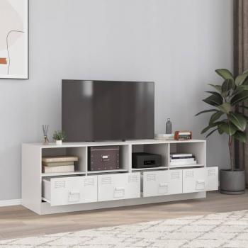 ARDEBO.de - TV-Schränke 2 Stk. Weiß 67x39x44 cm Stahl