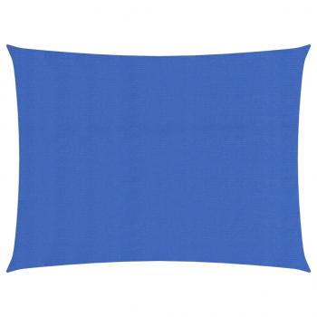ARDEBO.de - Sonnensegel 160 g/m² Rechteckig Blau 5x6 m HDPE