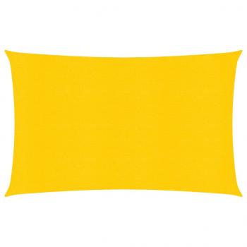 ARDEBO.de - Sonnensegel 160 g/m² Rechteckig Gelb 5x7 m HDPE