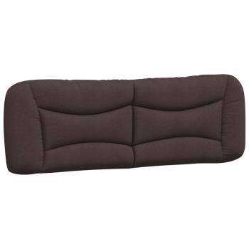 Bett mit Matratze Dunkelbraun 160x200 cm Stoff