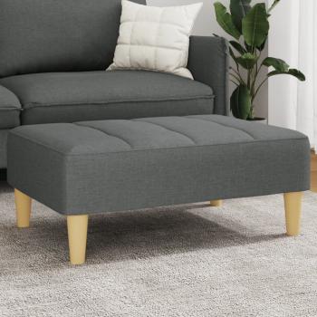 ARDEBO.de - Fußhocker Dunkelgrau 77x55x31 cm Stoff
