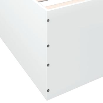 Bettgestell Weiß 75x190 cm Holzwerkstoff