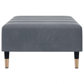 Fußhocker Dunkelgrau 77x55x31 cm Samt
