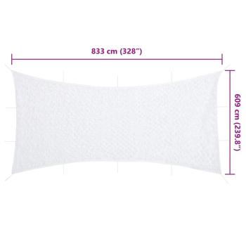 Tarnnetz mit Aufbewahrungstasche 833x609 cm Weiß