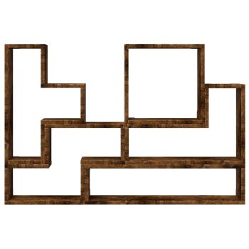 Wandregal Räuchereiche 96x12x64 cm Holzwerkstoff