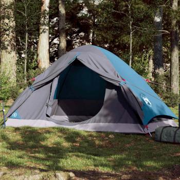 ARDEBO.de - Kuppel-Campingzelt 4 Personen Blau Wasserdicht
