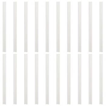 Sichtschutzstreifen 10 Stk. Hellgrau 252,5x19 cm PVC