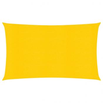 ARDEBO.de - Sonnensegel 160 g/m² Rechteckig Gelb 4x7 m HDPE
