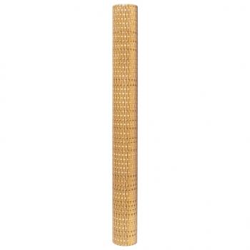 Balkon-Sichtschutz Hellbraun 1000x100 cm Poly Rattan