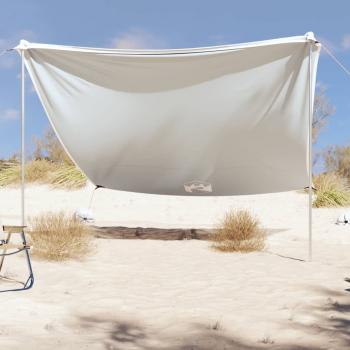 ARDEBO.de - Strand-Schattenzelt mit Sandsäcken Grau 304x300 cm