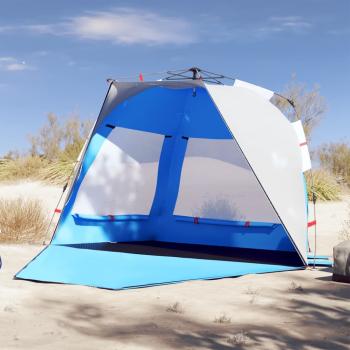 ARDEBO.de - Strandzelt 3 Personen Azurblau Quick Release Wasserdicht