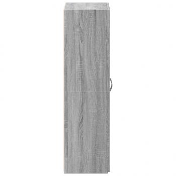 Aktenschrank Grau Sonoma 60x32x115 cm Holzwerkstoff