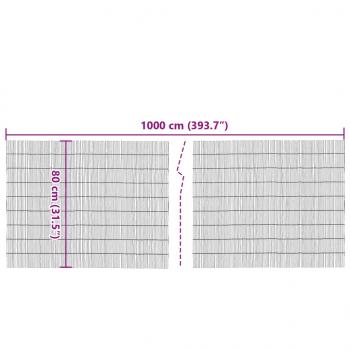 Gartenzaun 1000x80 cm Schilf