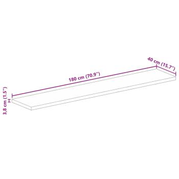 Tischplatte 180x40x3,8 cm Rechteckig Massivholz Akazie
