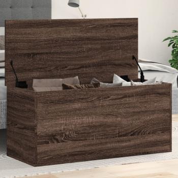 ARDEBO.de - Truhe Braun Eichen-Optik 100x42x46 cm Holzwerkstoff