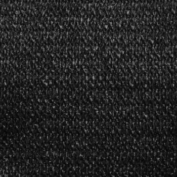 Sonnensegel 160 g/m² Schwarz 5x6 m HDPE