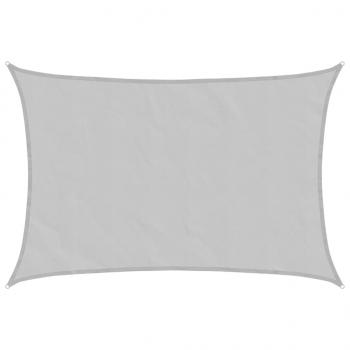 Sonnensegel Hellgrau 4x3 m 100% Polyester Oxford