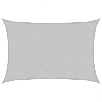 Sonnensegel Hellgrau 5x3 m 100% Polyester Oxford