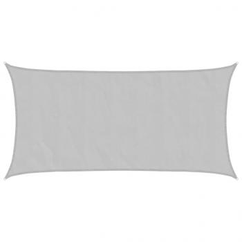 ARDEBO.de - Sonnensegel Hellgrau 7x4 m 100% Polyester Oxford