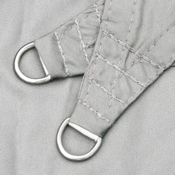 ARDEBO.de - Sonnensegel Hellgrau 5x4 m 100% Polyester Oxford