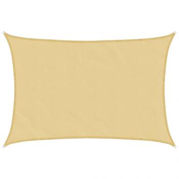 Sonnensegel Sandfarbe 5x3 m 100% Polyester Oxford