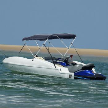 ARDEBO.de - 4-Bow Bimini-Top mit Seitenteilen 243x(230-244)x137 cm