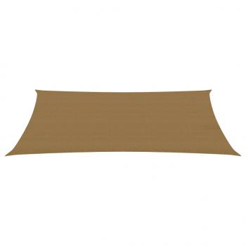 Sonnensegel 160 g/m² Taupe 3x6 m HDPE