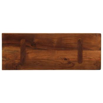 ARDEBO.de - Tischplatte 80x30x3,8 cm Rechteckig Altholz Massiv