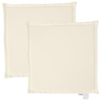 Garten-Sitzkissen 2 Stk. Creme 45x45x2 cm Quadratisch