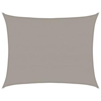 Sonnensegel 160 g/m² Rechteckig Hellgrau 6x8 m HDPE