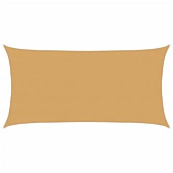 Sonnensegel 160 g/m² Rechteckig Sandfarben 4x7 m HDPE
