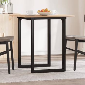 ARDEBO.de - Esstisch O-Gestell 70x70x75 cm Massivholz Kiefer und Gusseisen