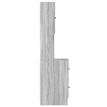 Küchenschrank Grau Sonoma 35x50x180 cm Holzwerkstoff