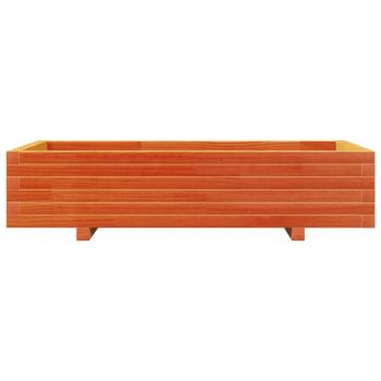 Pflanzkübel Wachsbraun 110x60x26,5 cm Massivholz Kiefer